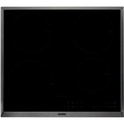 AEG HK634200XB  60cm Electric Induction Hob in Black Glass with Stainless Steel Trim
